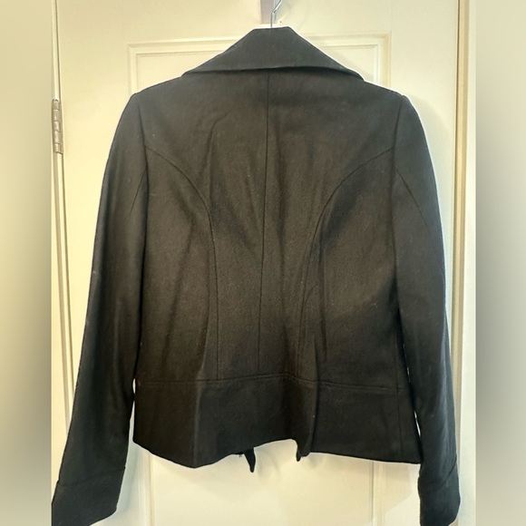 Halogen Wool Blend Woven Moto Style Jacket, Size M - Picture 3 of 5